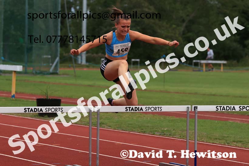 400 and 300 metres hurdles, 2025 NEGP No 5 Monkton, Wednesday, July 23rd. Photo: David T. Hewitson/Sports for All Pics